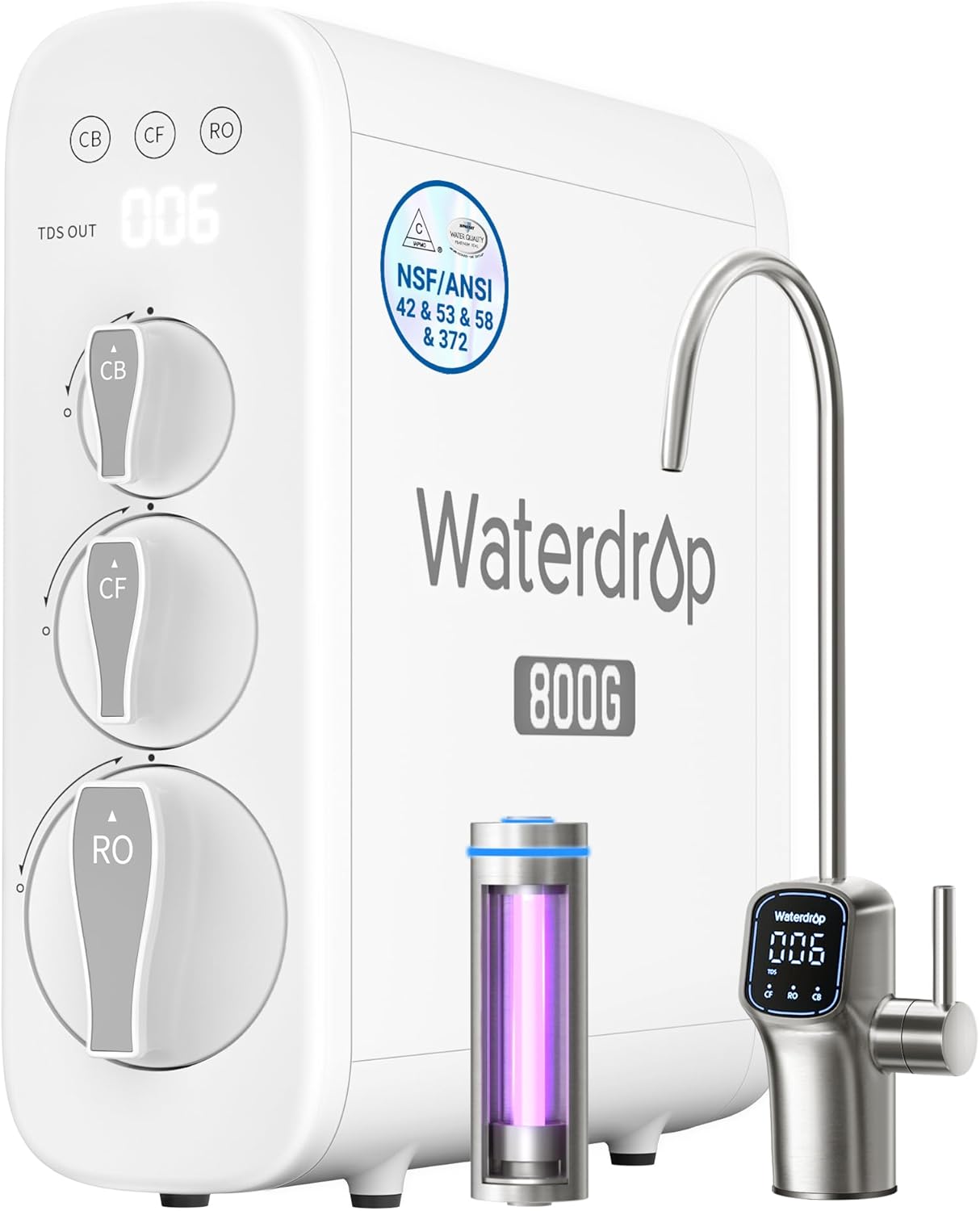 Waterdrop G3P800 Tankless RO System