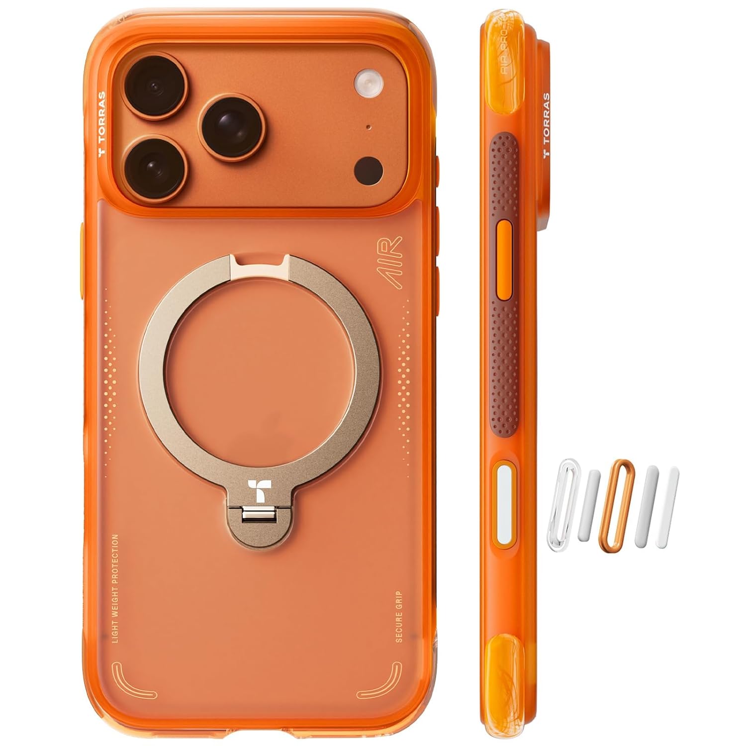 TORRAS Ostand Q3 Air Pro case with 360-degree rotating kickstand deployed
